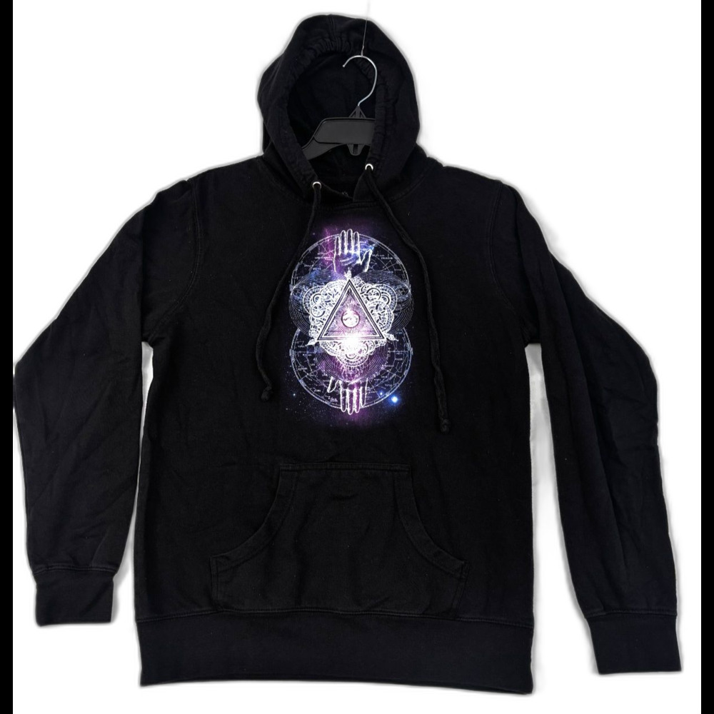 Chrome Graphic Hoodie Men’s Medium | Mystic Triangle Eye Design | 6199